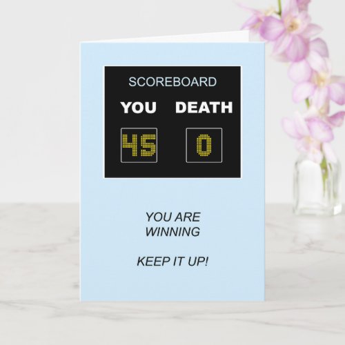 45th Birthday Scoreboard Card