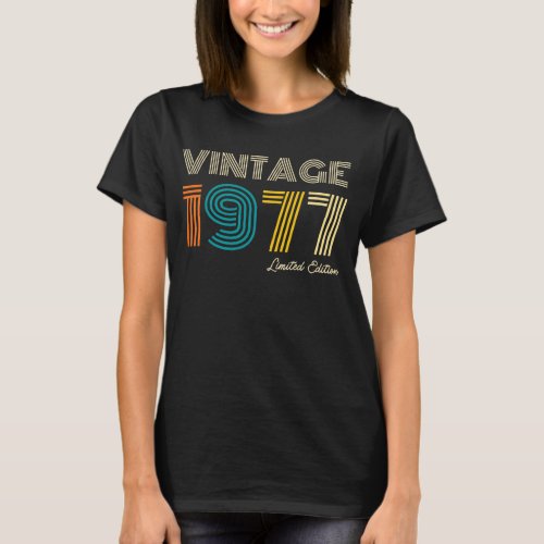 45th Birthday Vintage 1977 T_Shirt