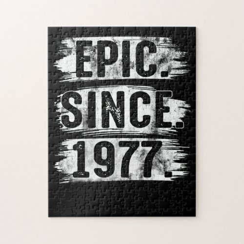 45th Birthday Vintage Epic Since 1977 45 Years Old Jigsaw Puzzle