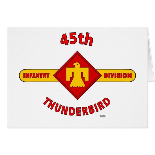 45TH INFANTRY DIVISION "THUNDEBIRD" CARDS (Front Horizontal)