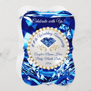 45th or 65th Wedding Anniversary Invitations, Invitation