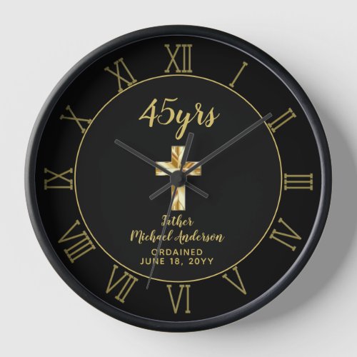 45th Ordination Anniversary Priest Golden Jubilee  Clock