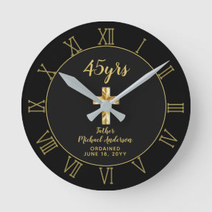 45th Ordination Anniversary Priest Golden Jubilee Round Clock