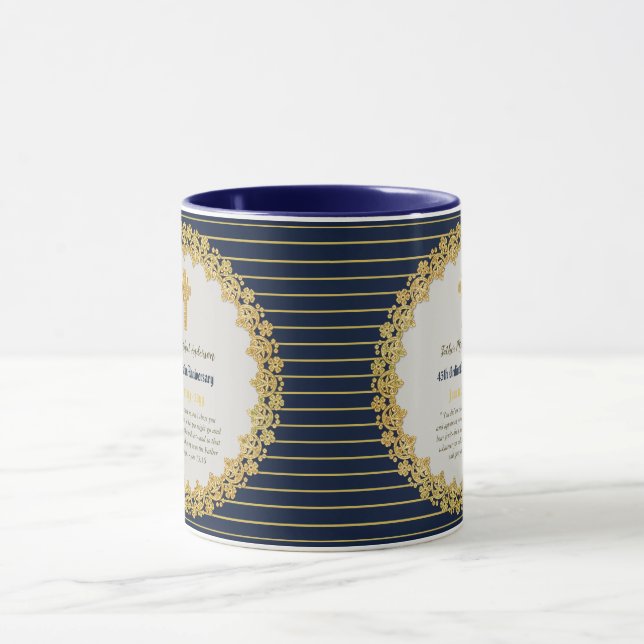 45th Ordination Anniversary SAPPHIRE - ANY CLERGY Mug (Center)