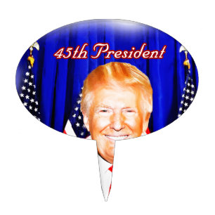 45th President-Donald Trump _ Cake Topper