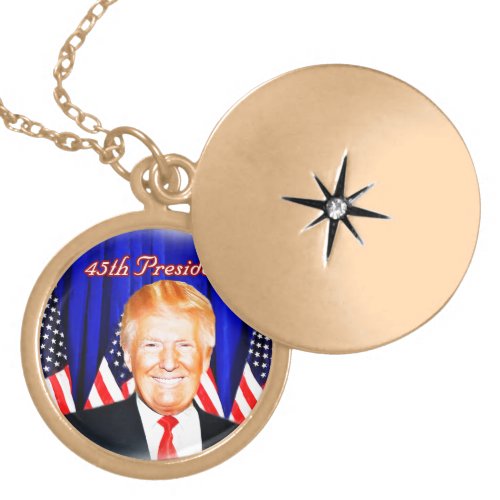 45th President_Donald Trump _ Locket Necklace