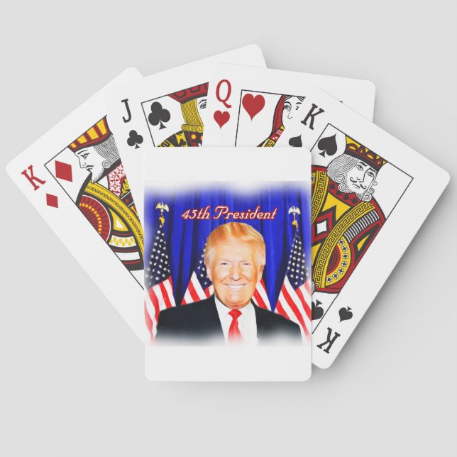 45th President-Donald Trump _ Poker Cards (Back)