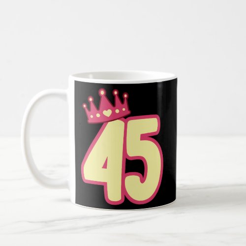 45Th Queen Happy Party Crown Coffee Mug