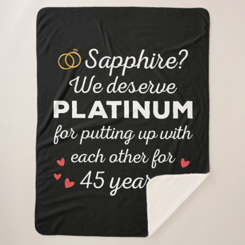 45th Wedding Anniversary I - Sapphire Funny Couple