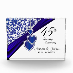 45th Wedding Anniversary Keepsake  Acrylic Award