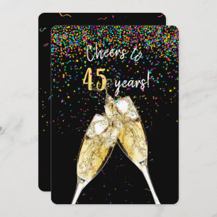 45th wedding anniversary party invitation