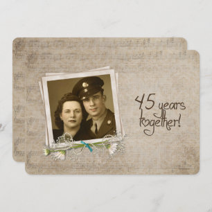 45th Wedding Anniversary Vow Renewal Invitation