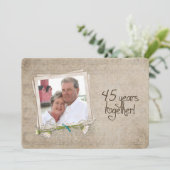 45th Wedding Anniversary Vow Renewal Invitation (Standing Front)