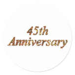 45thanniversary8t classic round sticker