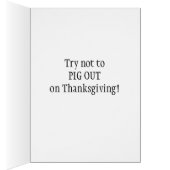 4603 Pig Pitcher Thanksgiving Greeting Card (Inside (Right))