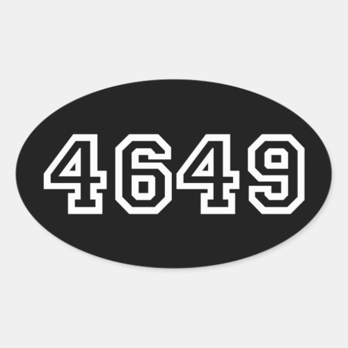 4649 Japanese Slang Yoroshiku Oval Sticker