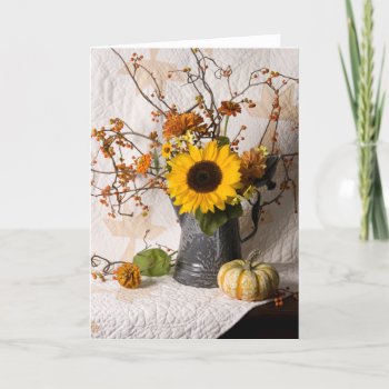 4663 Autumn Floral Greeting Card by RuthGarrison at Zazzle