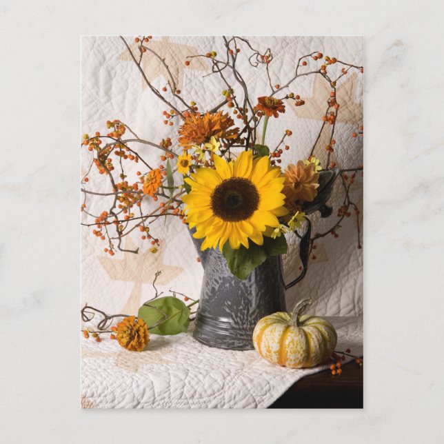 4663 Autumn Floral Postcard (Front)
