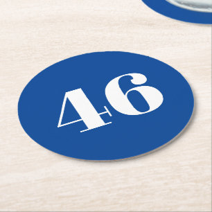 "46" Biden President, Biden Harris 2020, Election Round Paper Coaster