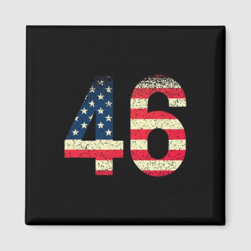 46 Joe Biden 46 Elected 2020 American Flag  Magnet