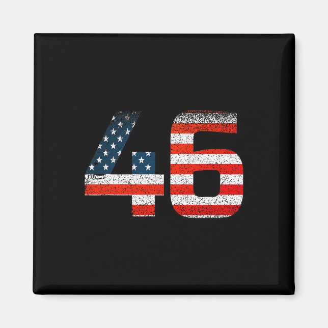 46 Joe Biden 46th President 2020 American Flag  Magnet (Front)