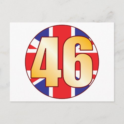 46 UK Gold Postcard