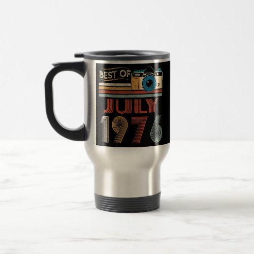 46 Vintage Birthday Gifts 46 Year Old Best Of Travel Mug