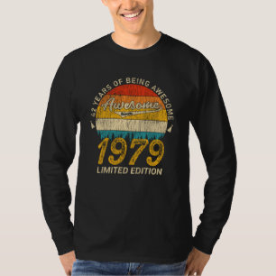 46 Year Old 1979 Retro Awesome 46th Birthday Gift T-Shirt