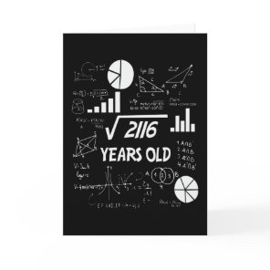 46 Year Old Bday Math Teacher 46th Birthday Gift Card