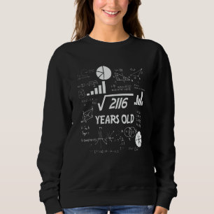 46 Year Old Bday Math Teacher 46th Birthday Gift Sweatshirt