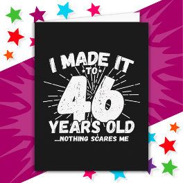 46 Year Old Sarcastic Meme Funny 46th Birthday Card