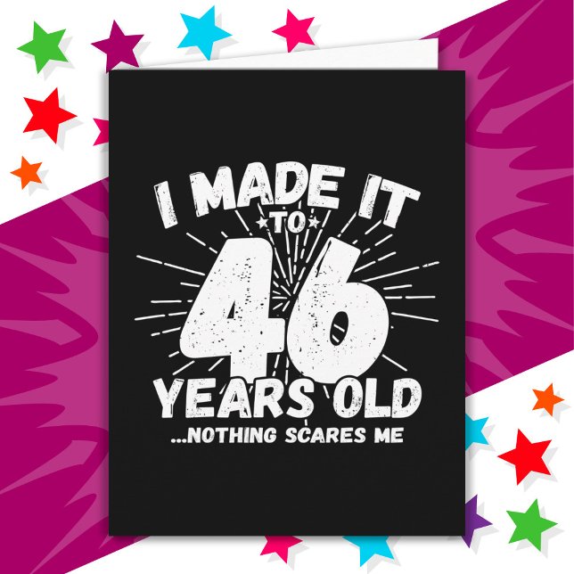 46 Year Old Sarcastic Meme Funny 46th Birthday Card (Creator Uploaded)