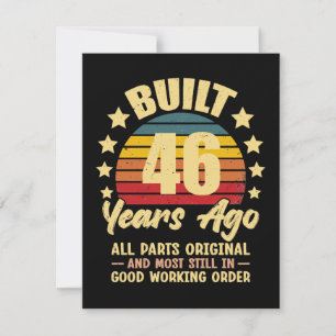 46 Years Ago All Parts Original 46th Birthday