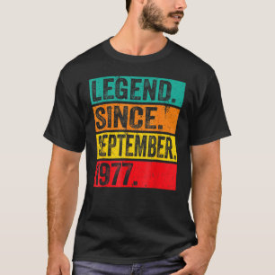 46 Years Old Legend Since September 1977 46th Bir T-Shirt