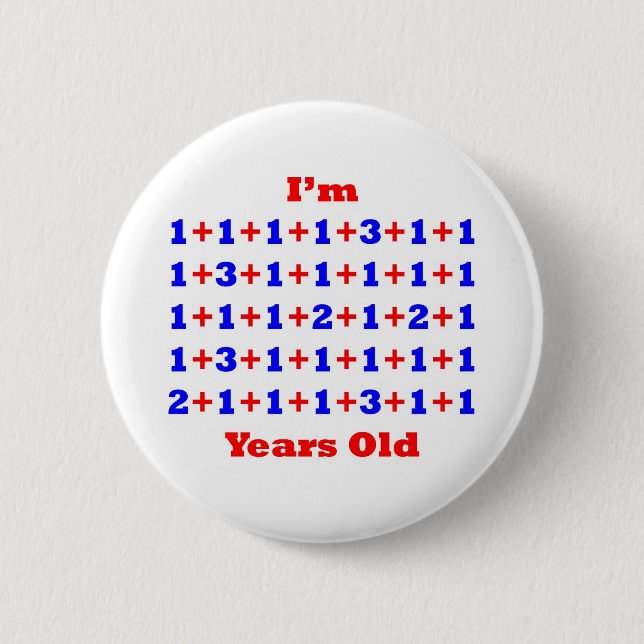 46 Years old! Pinback Button (Front)