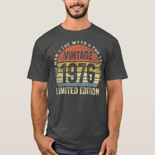 46 Years Old Vintage 1976 Limited Edition 46th T_Shirt