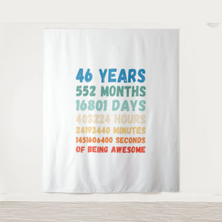 46th Birthday 46 Years Of Being Awesome Wedding An Tapestry