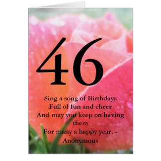 Happy Birthday 46 Cards - Greeting &amp; Photo Cards | Zazzle