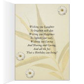 46th Birthday card with daisies. (Inside (Right))