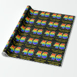 [ Thumbnail: 46th Birthday: Colorful Music Symbols, Rainbow 46 Wrapping Paper ]