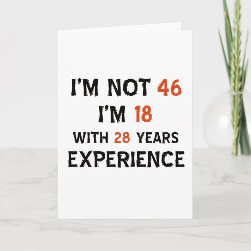 46th birthday designs card