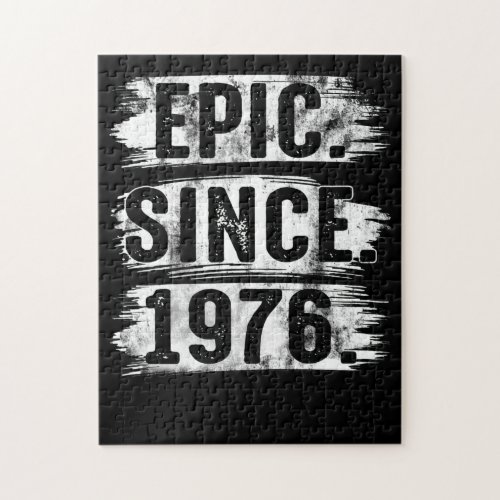 46th Birthday Vintage Epic Since 1976 46 Years Old Jigsaw Puzzle