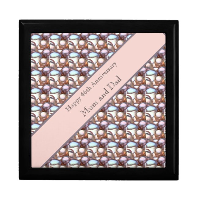 46th Wedding Anniversary editable Gift Box (Front)