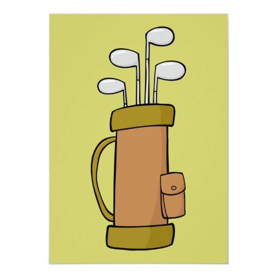 4702 GOLF BAG SPORTS NATURE COLORS CARD