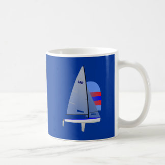 470  Racing Sailboat onedesign Olympic Class Coffee Mug