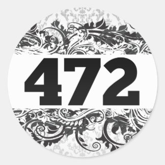 472 CLASSIC ROUND STICKER