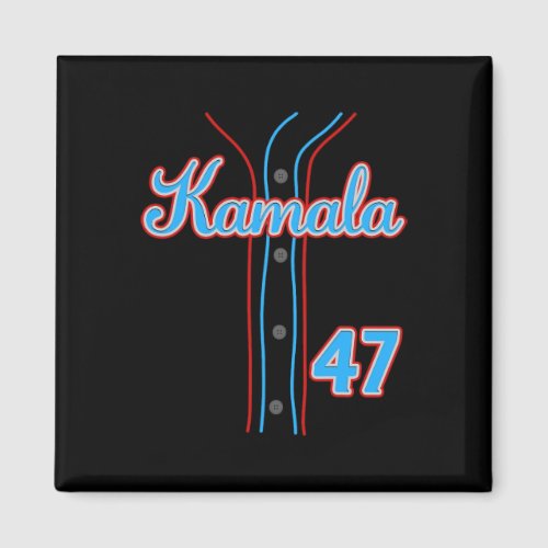 47 Baseball Jersey Shirt Team Kamala For President Magnet