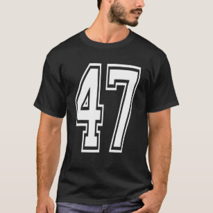 47 Birthday College Number T-Shirt