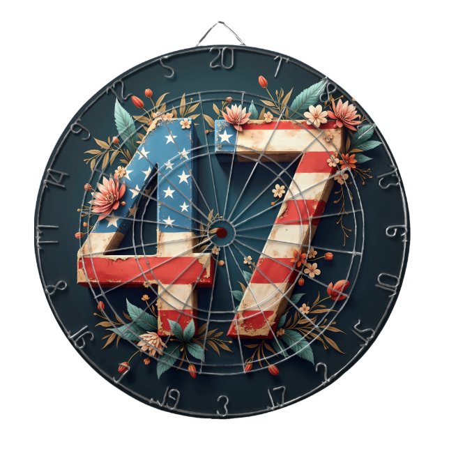 47 Donald Trump  Dart Board (Front)