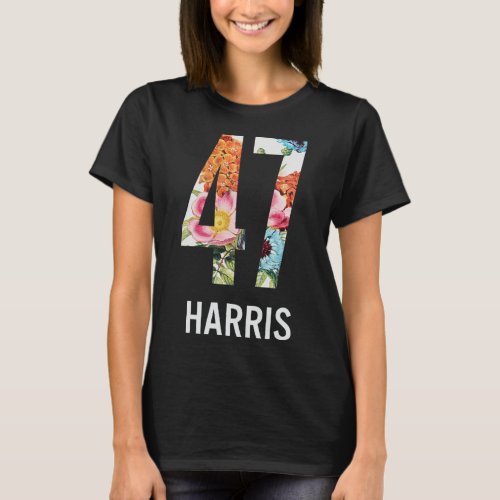 47 Feminine Floral For Women Girls  T_Shirt